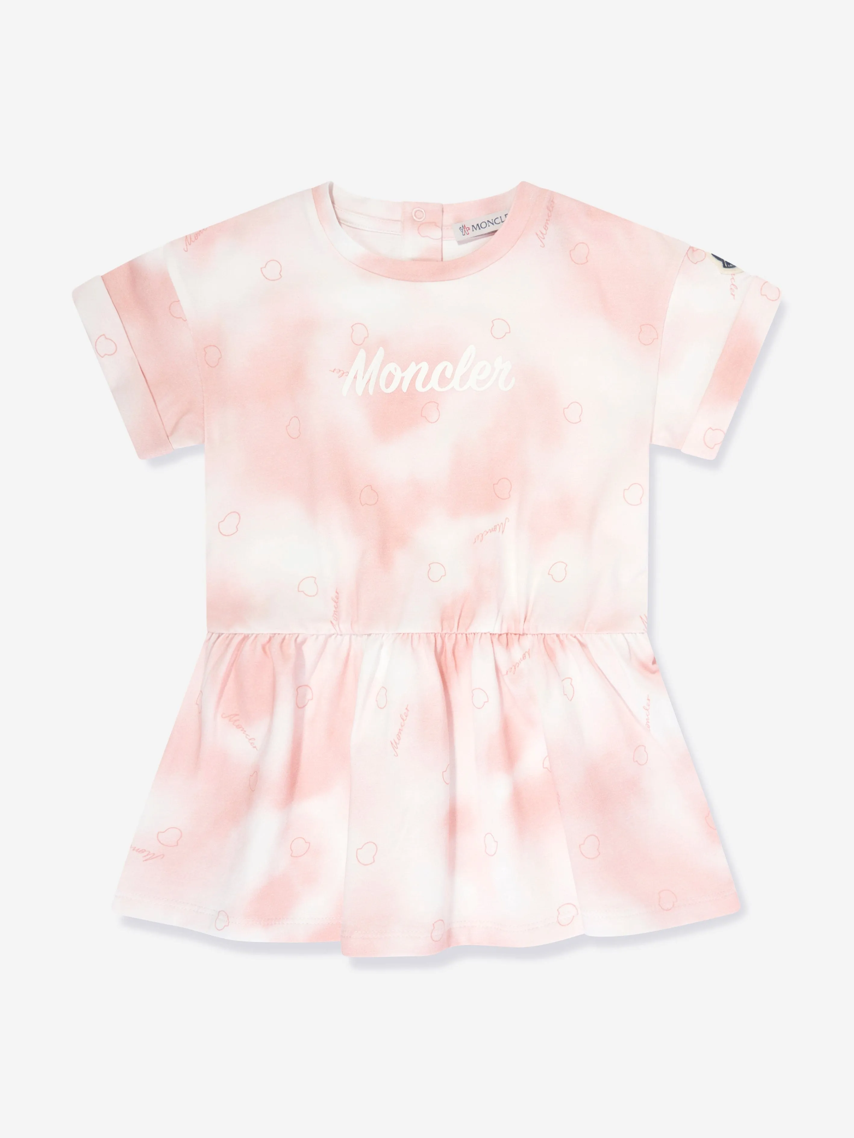 Moncler Enfant Robe T-Shirt pour Fille en Rose