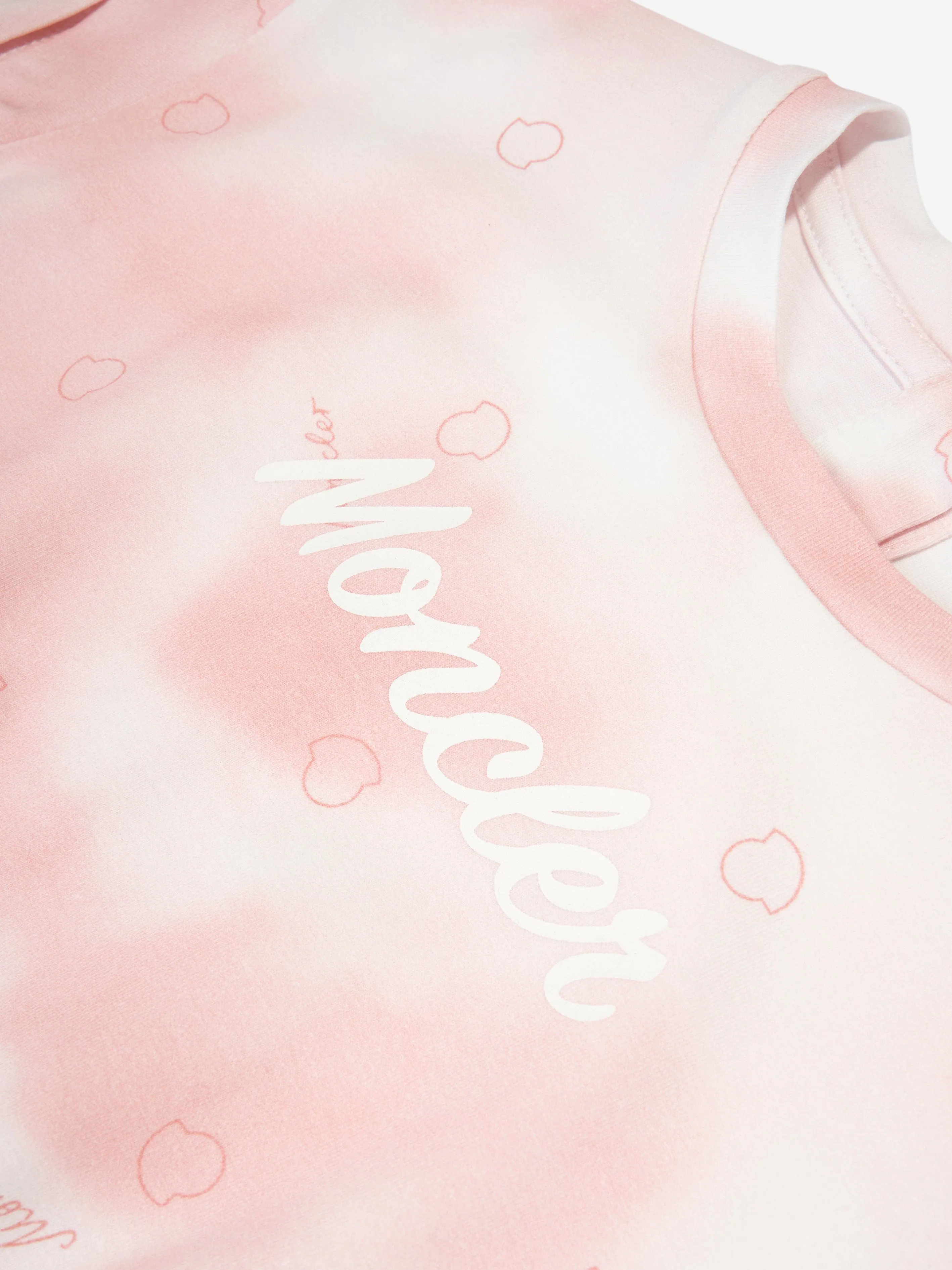 Moncler Enfant Robe T-Shirt pour Fille en Rose