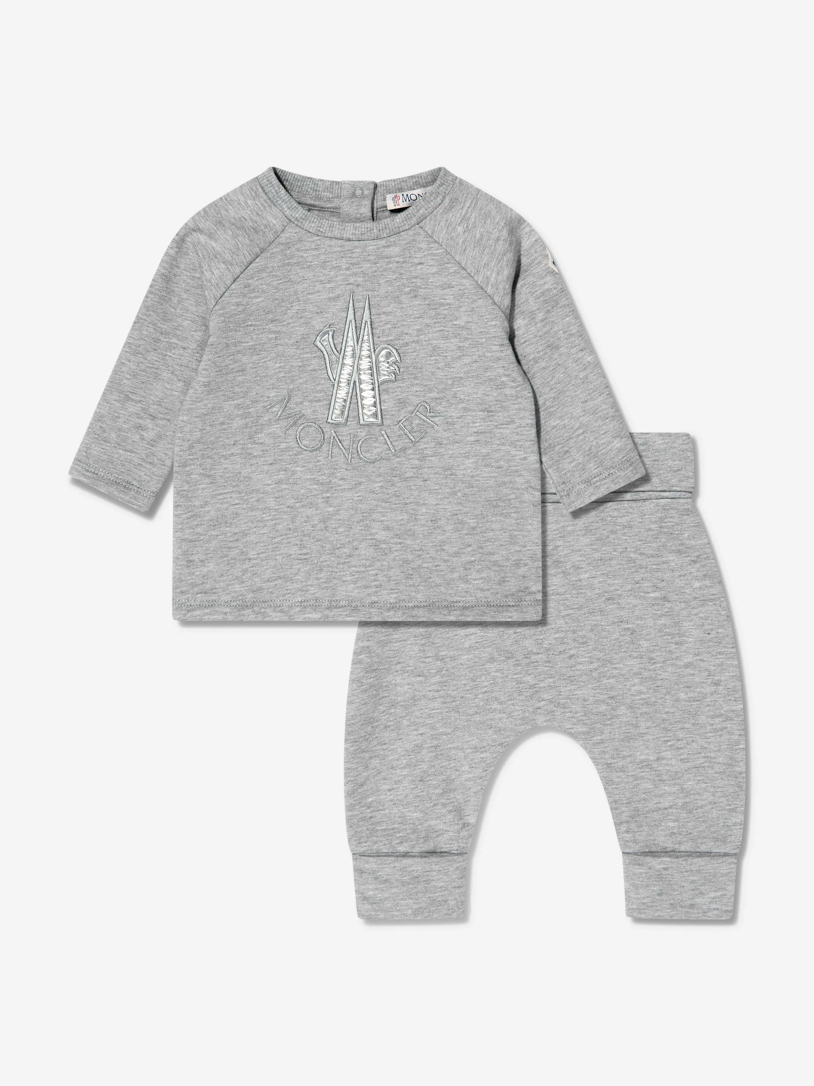 Ensemble T-shirt et pantalon pour bébé Moncler en gris