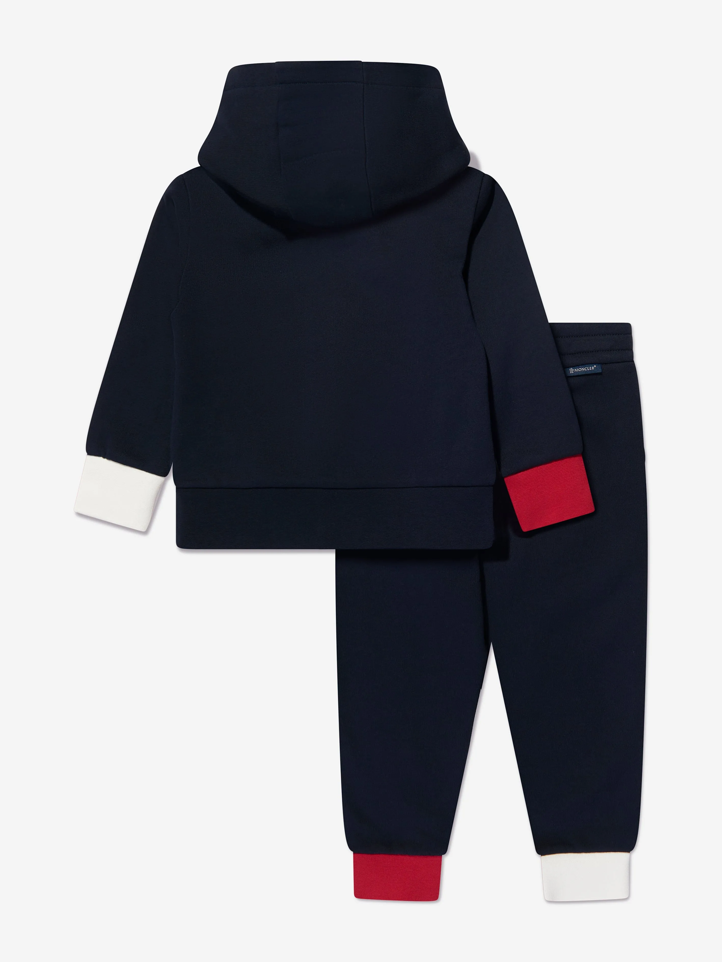Survêtement Moncler Enfant Garçon avec Logo en Bleu Marine