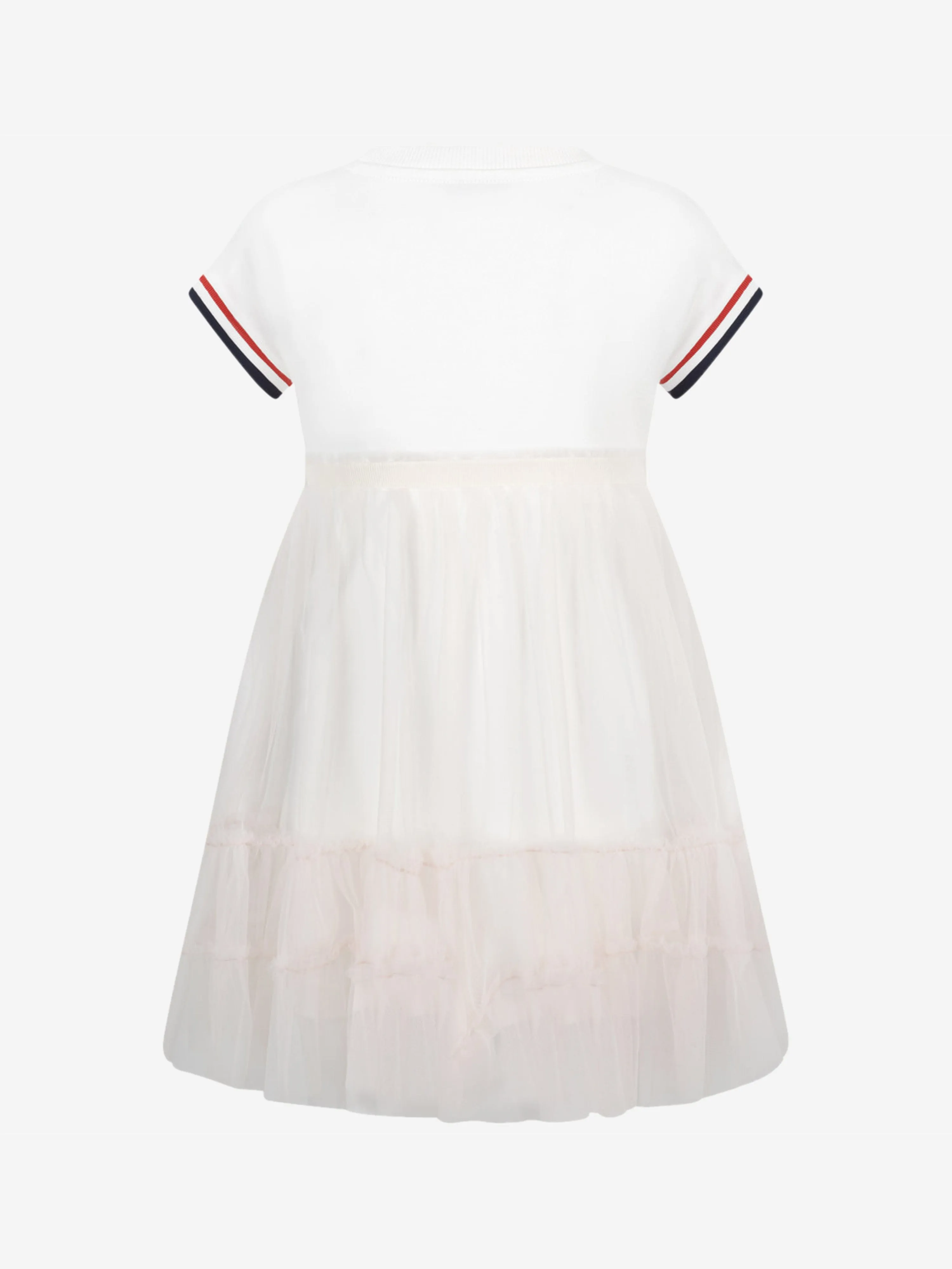 Moncler Enfant Robe en Jersey et Tulle pour Fille