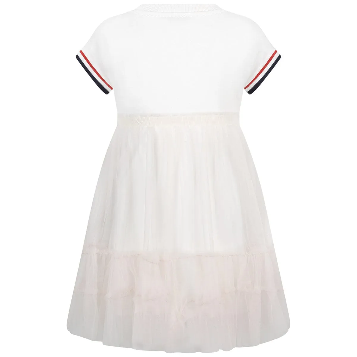 Moncler Enfant Robe en Jersey et Tulle pour Fille