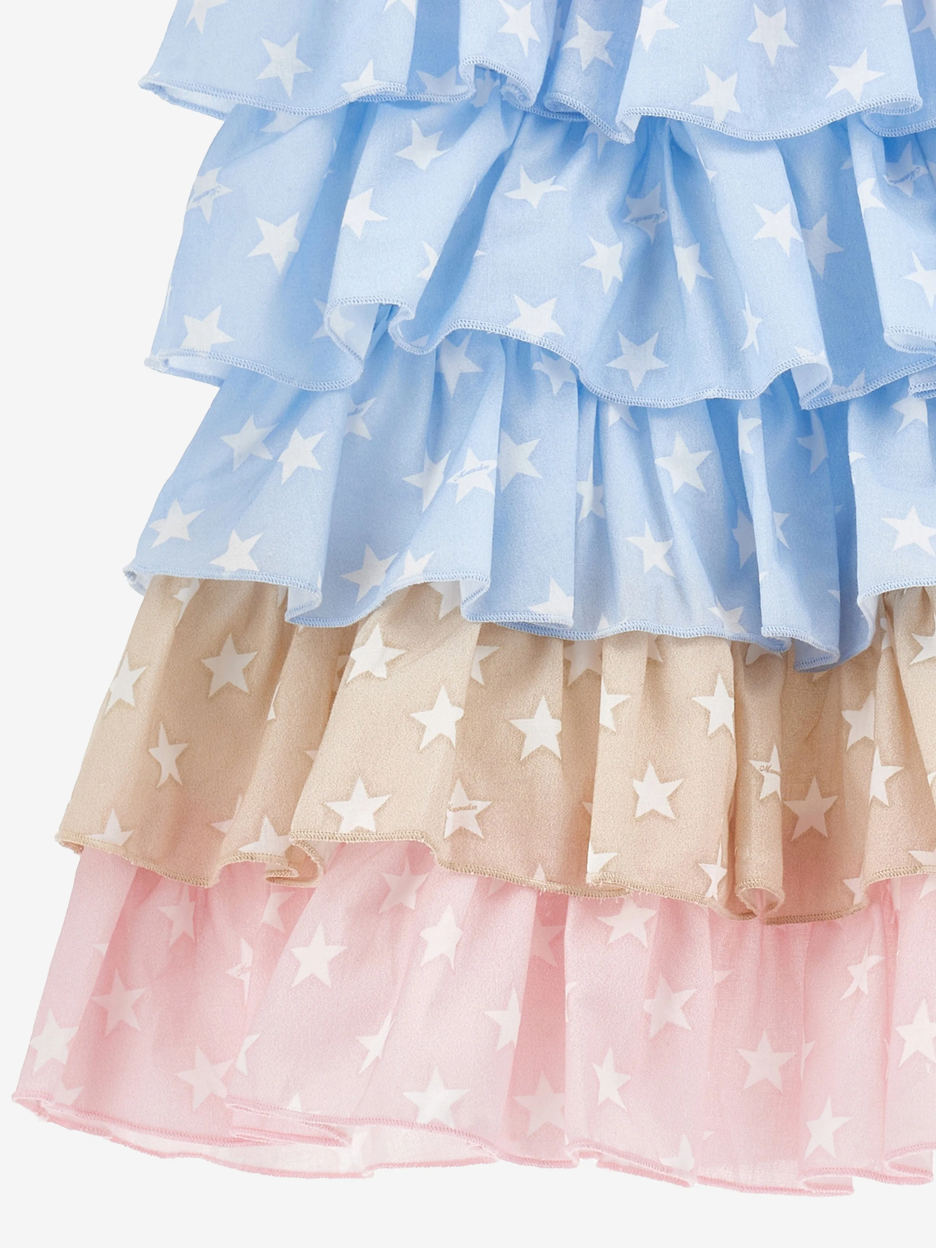 Robe d'été à volants pour filles Monnalisa multicolore