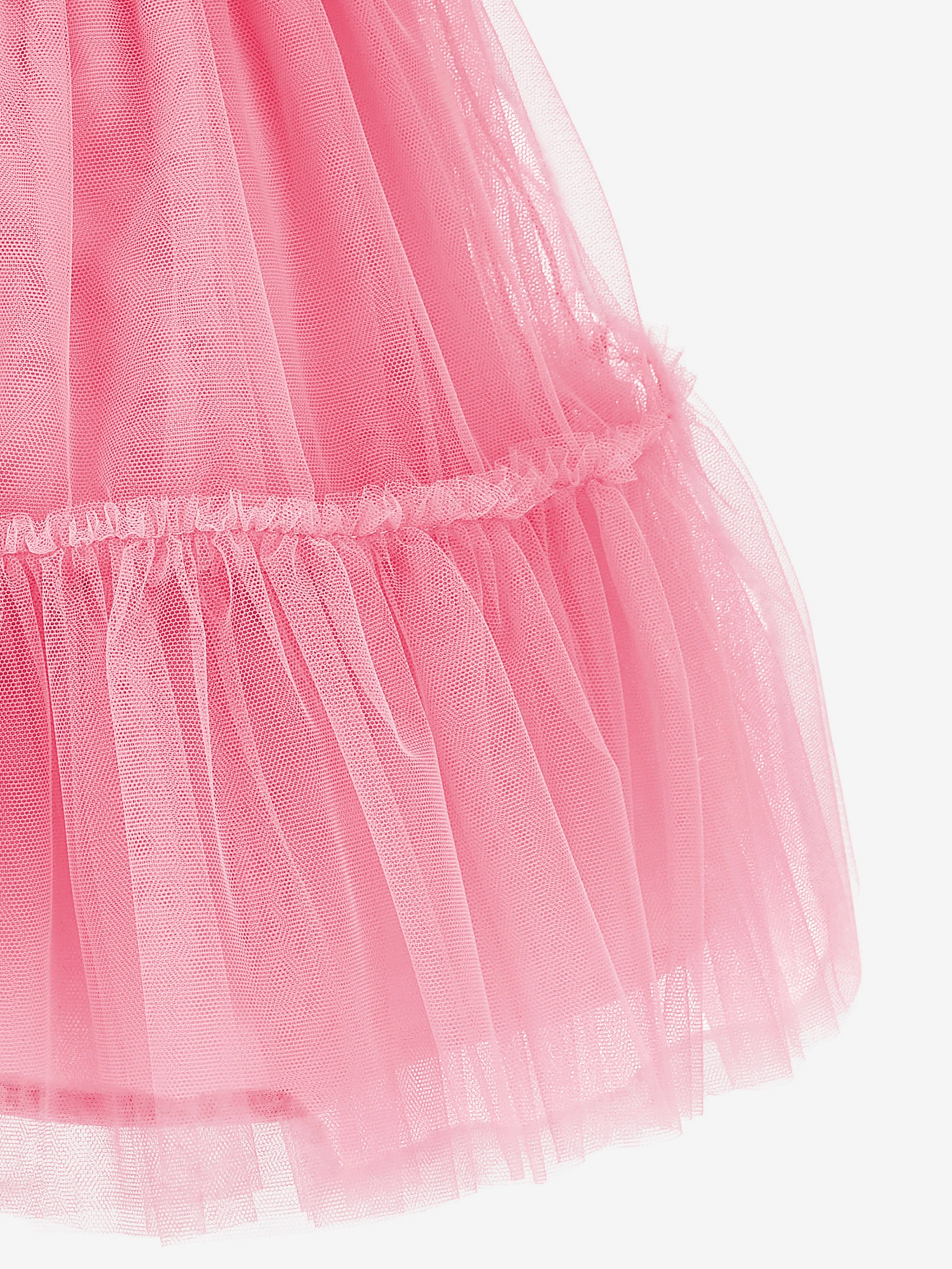Robe en tulle pour filles Monnalisa en rose