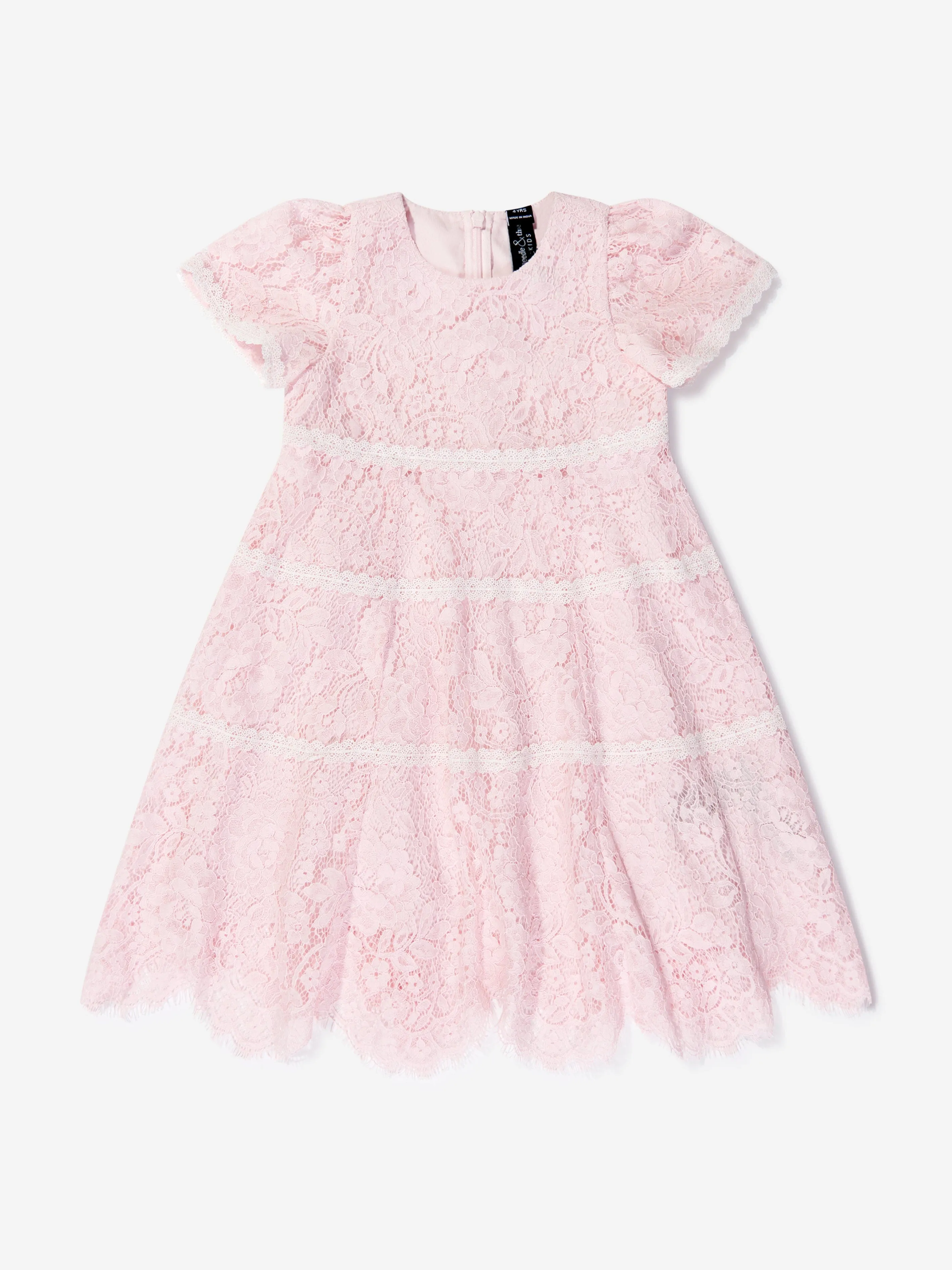 Robe en dentelle Primrose pour filles Needle & Thread en rose