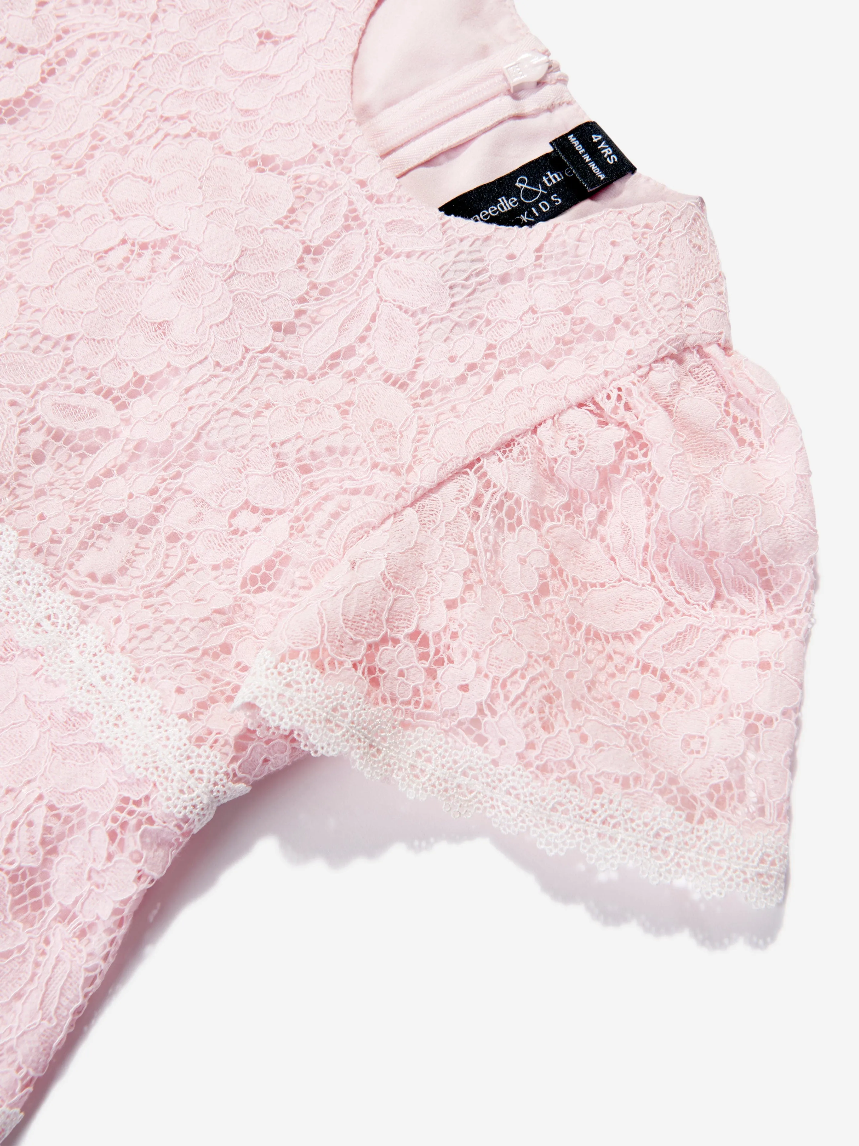 Robe en dentelle Primrose pour filles Needle & Thread en rose