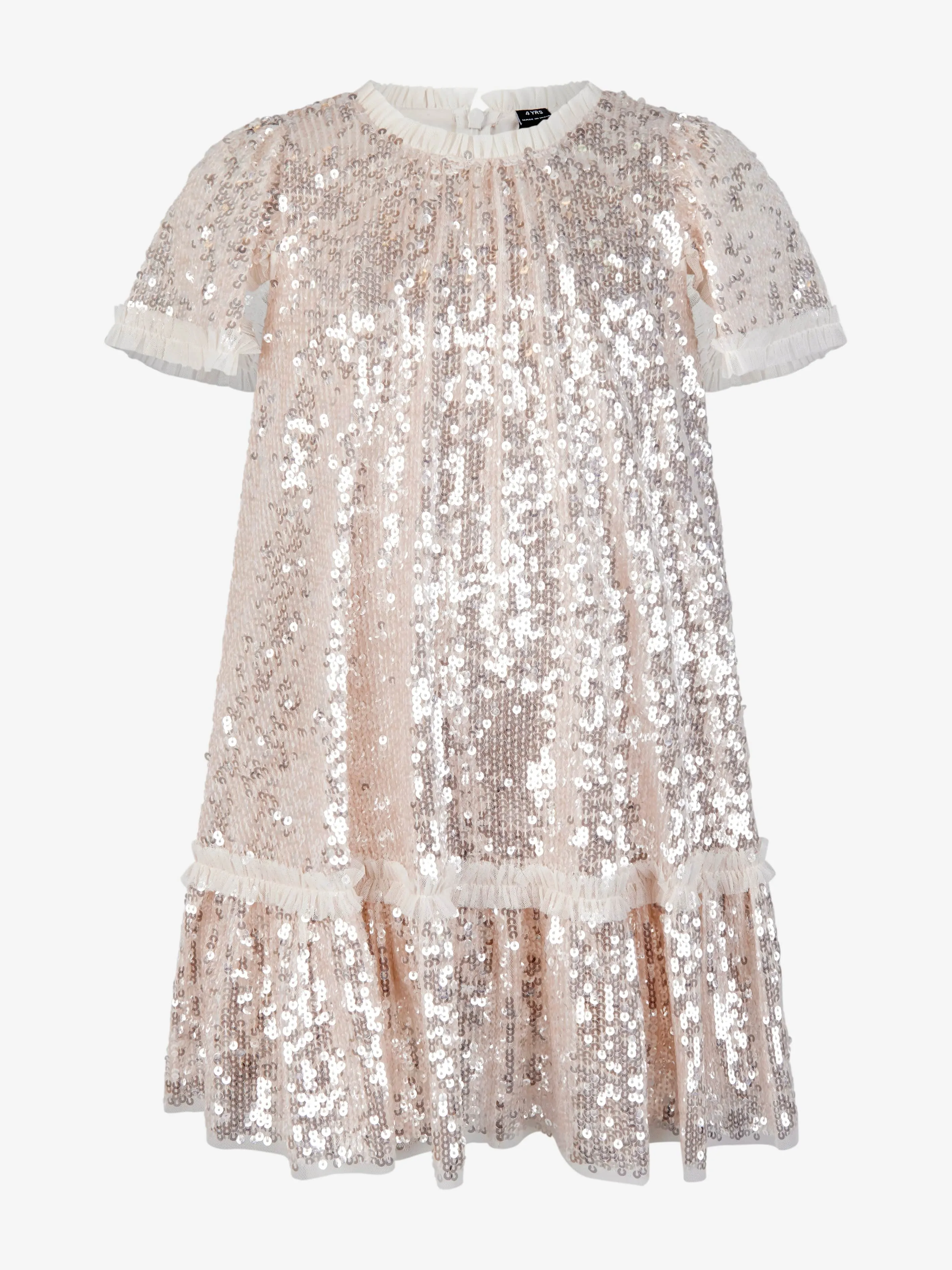 Robe Mila brillante de Needle & Thread en crème