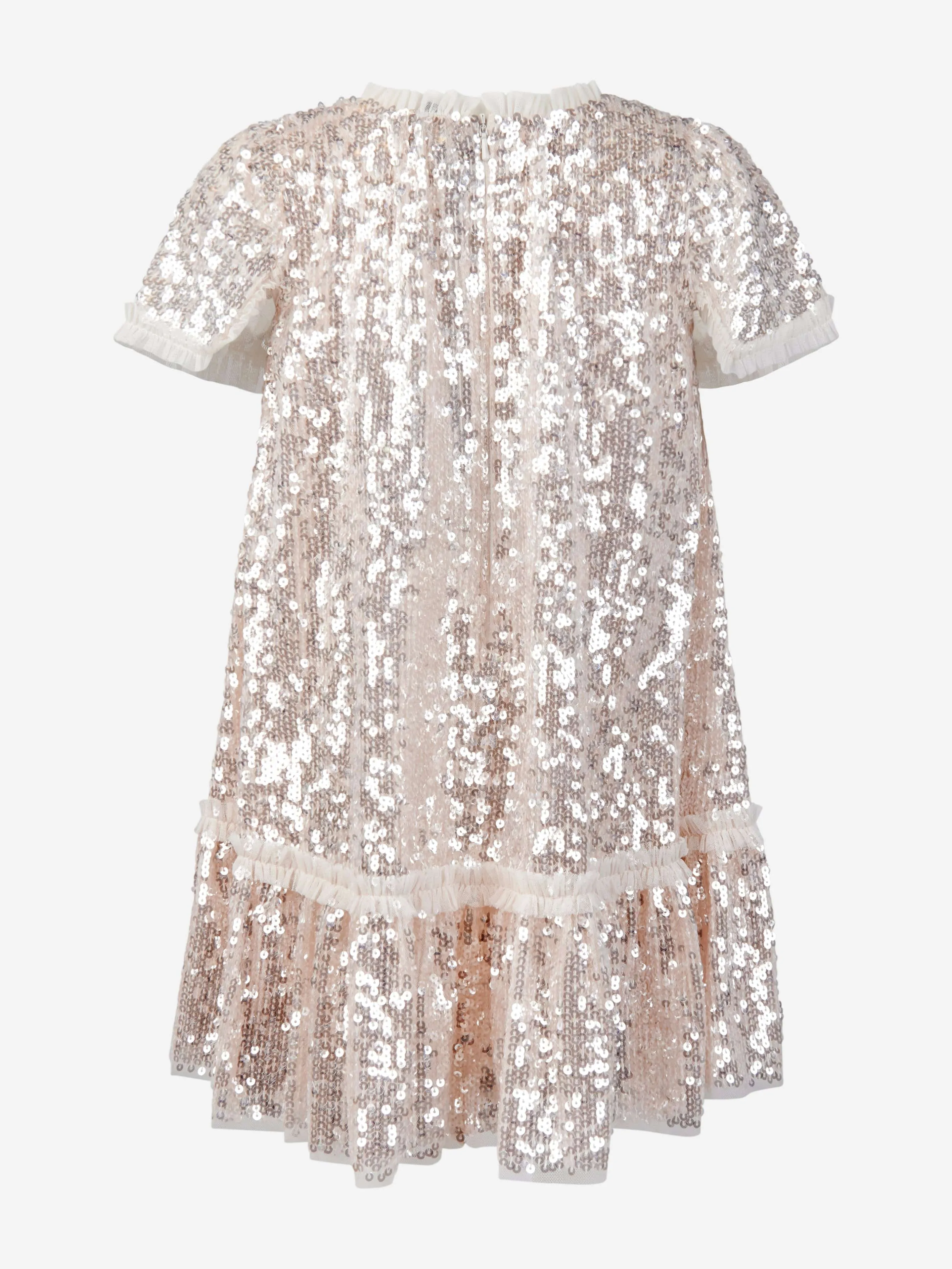 Robe Mila brillante de Needle & Thread en crème