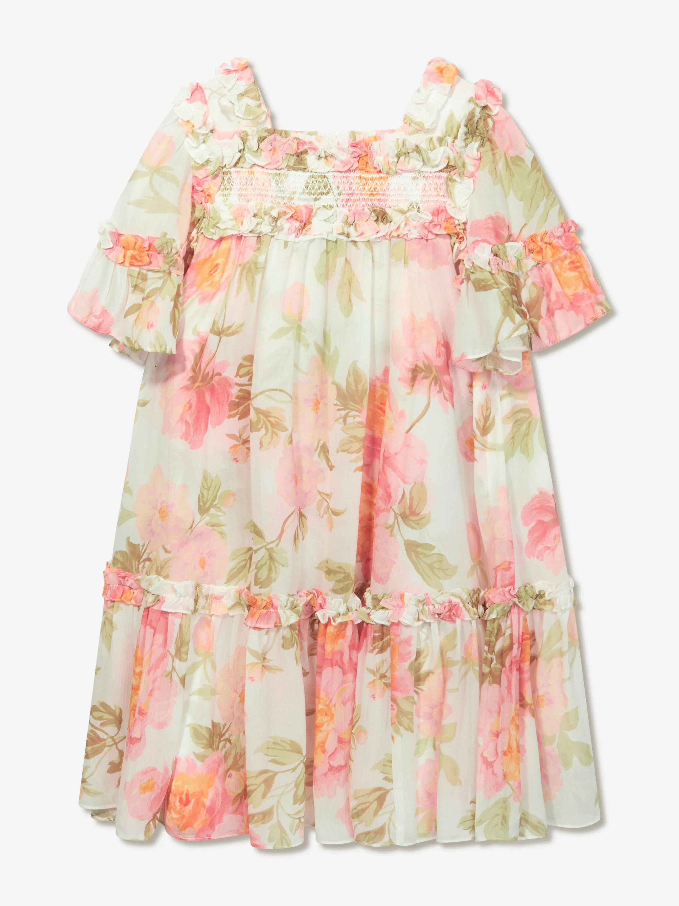 Robe en mousseline multicolore Peony Promise de Needle & Thread pour filles