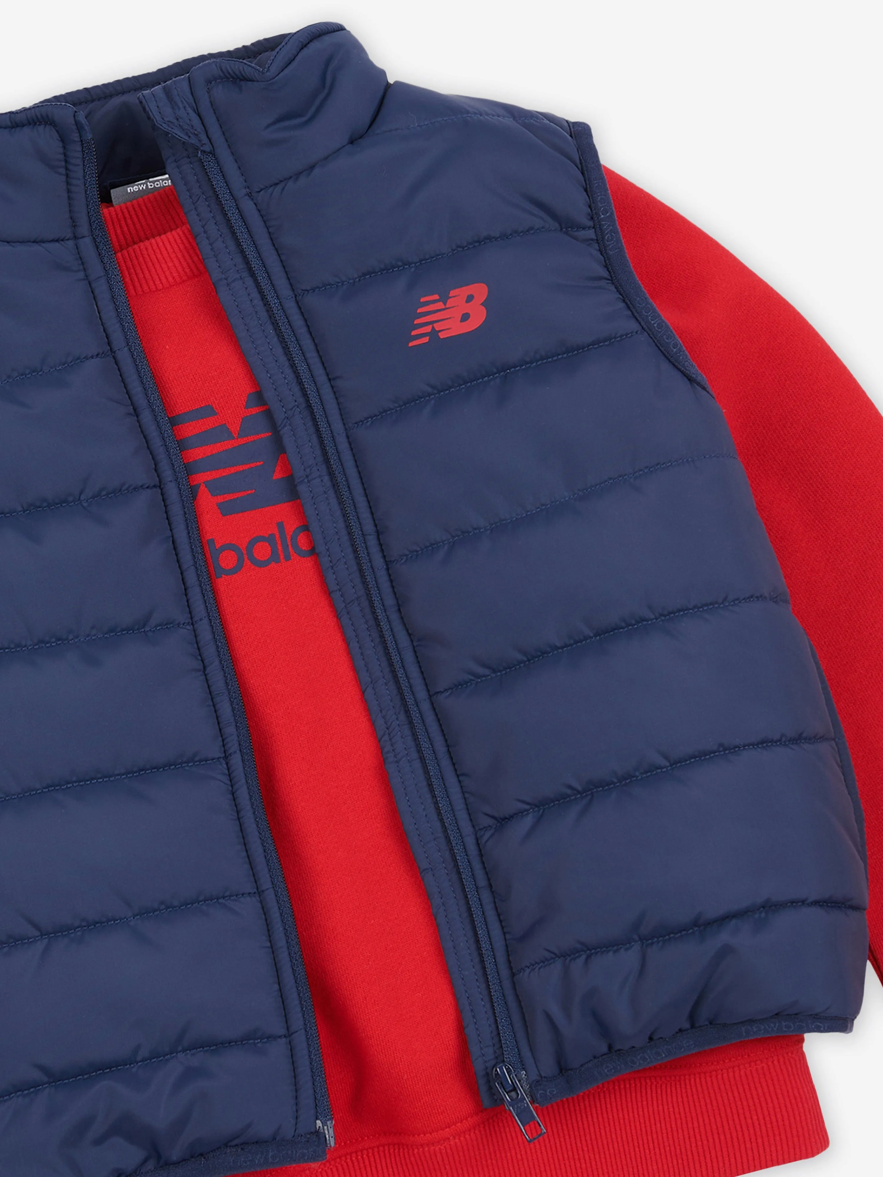 New Baby Boys Ensemble de Survêtement et Gilet Rouge de New Balance