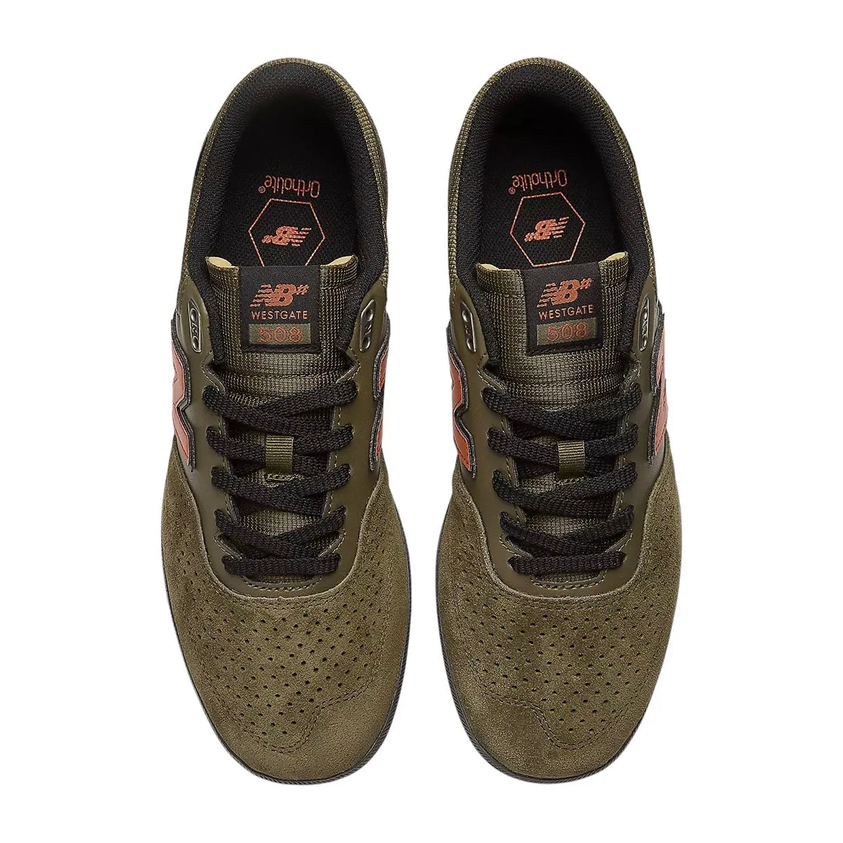 New Balance - Chaussures Brandon Westgate 508 Olive/Orange Brûlé Chaussures New Balance