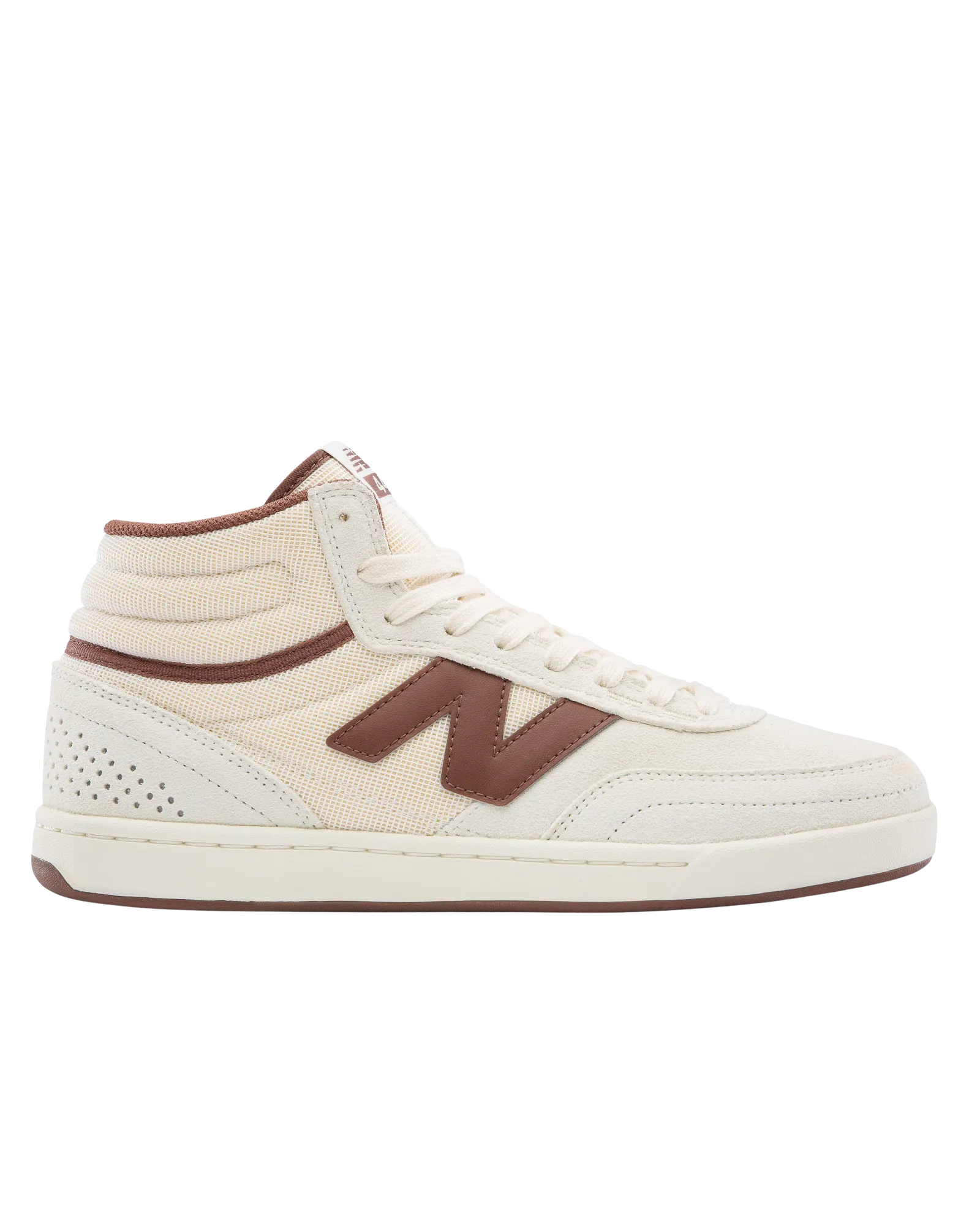 New Balance Sneakers Numeric 440 High V2 en Sel de Mer et Brun Foncé