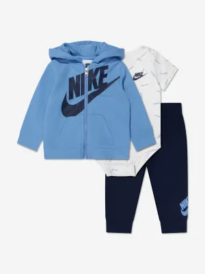 Nike Ensemble Bébé Garçon JDI Toss 3 Pièces en Bleu Marine