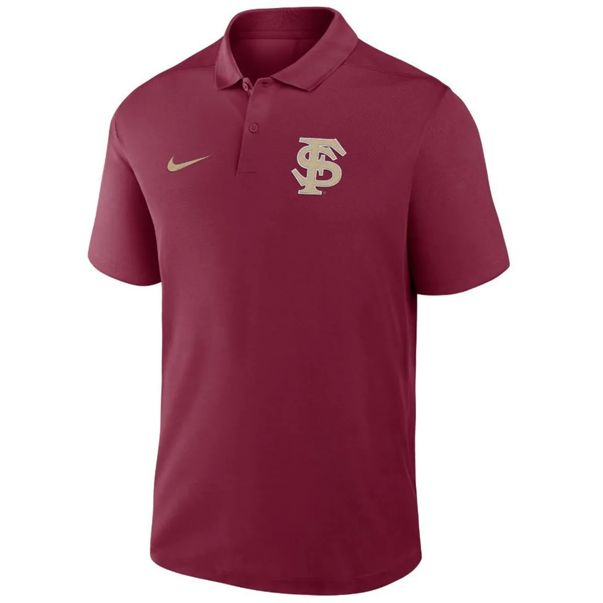 Polo de baseball Nike Victory à entrelacs pour homme - Grenat