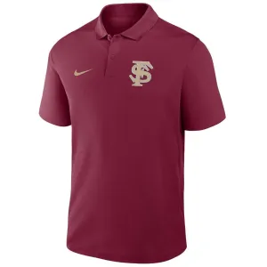 Polo de baseball Nike Victory à entrelacs pour homme - Grenat