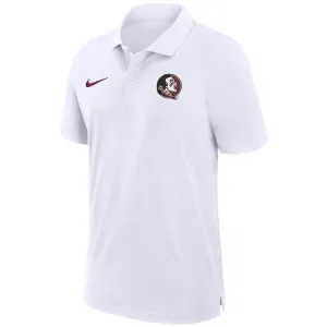 Polo Nike Homme Seminole Logo Dri-fit Tissé - Blanc