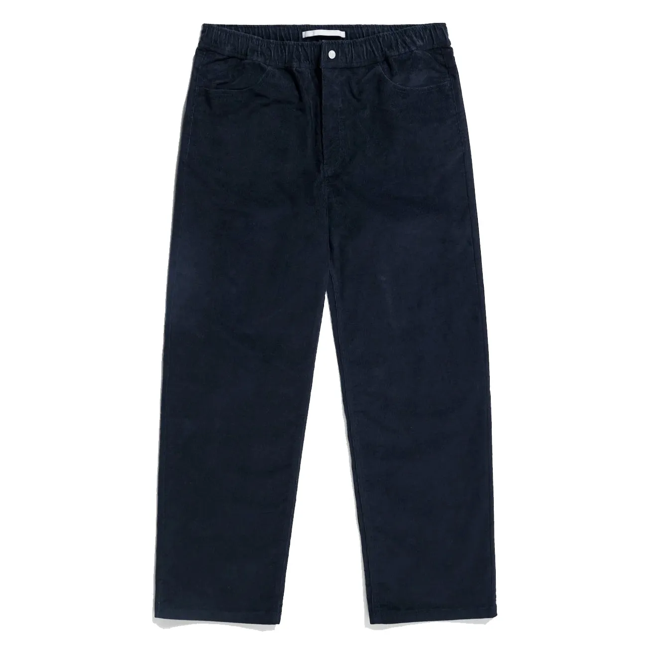 Norse Projects Pantalon Ragnar Relaxed en Solotex Velours Côtelé Bleu Marine Foncé