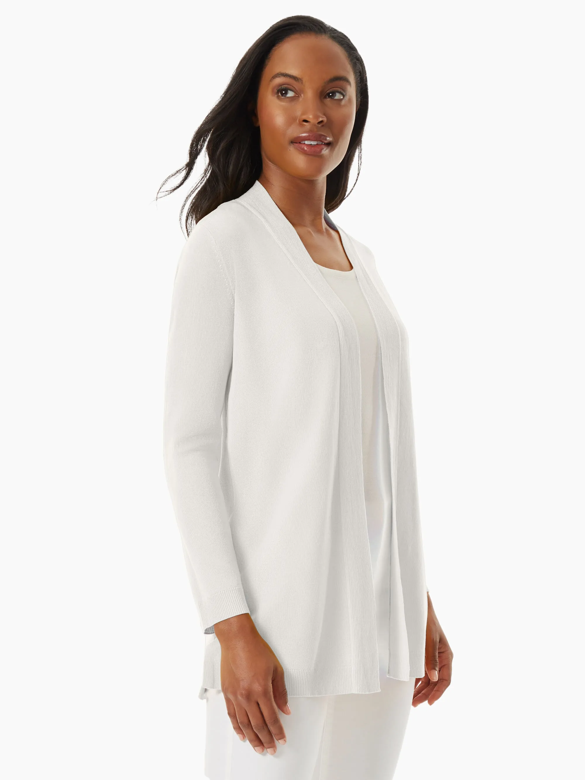 Cardigan ouvert à boutons avant