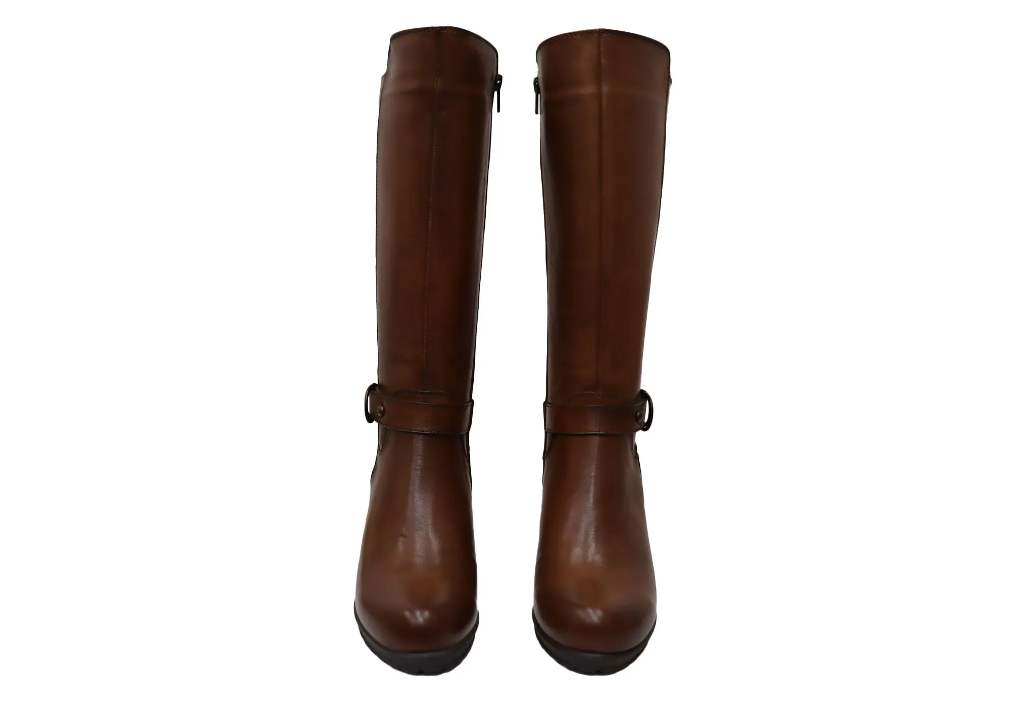 Bottes Femme Orizonte Cadby Européennes Confortables en Cuir à Mi-Mollet Chaussures Orizonte