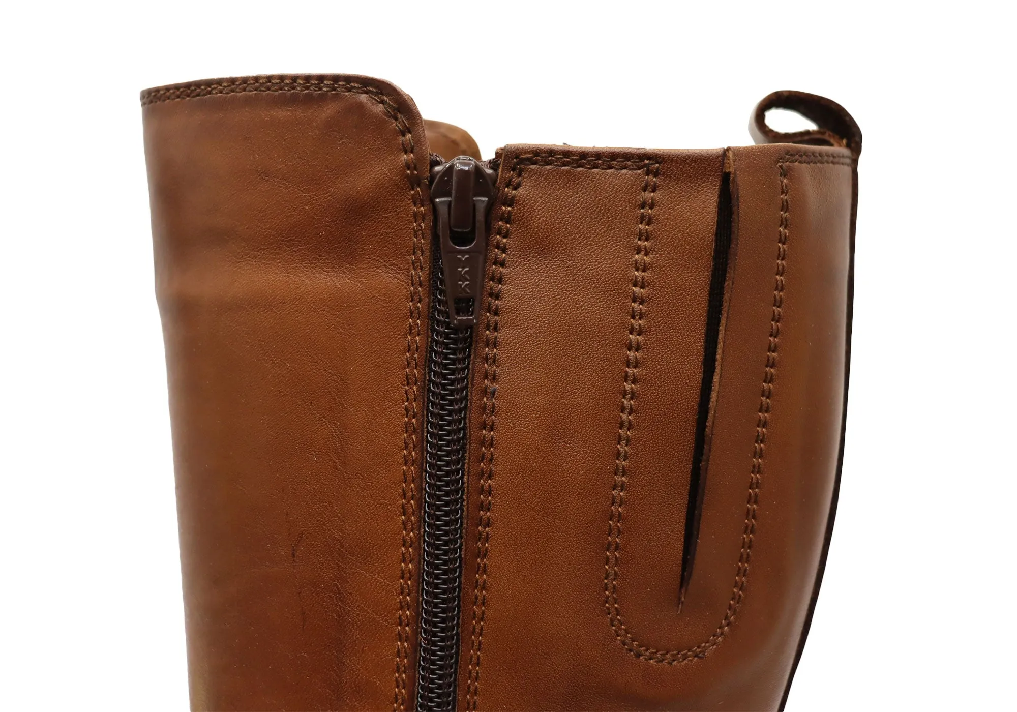 Bottes Femme Orizonte Cadby Européennes Confortables en Cuir à Mi-Mollet Chaussures Orizonte