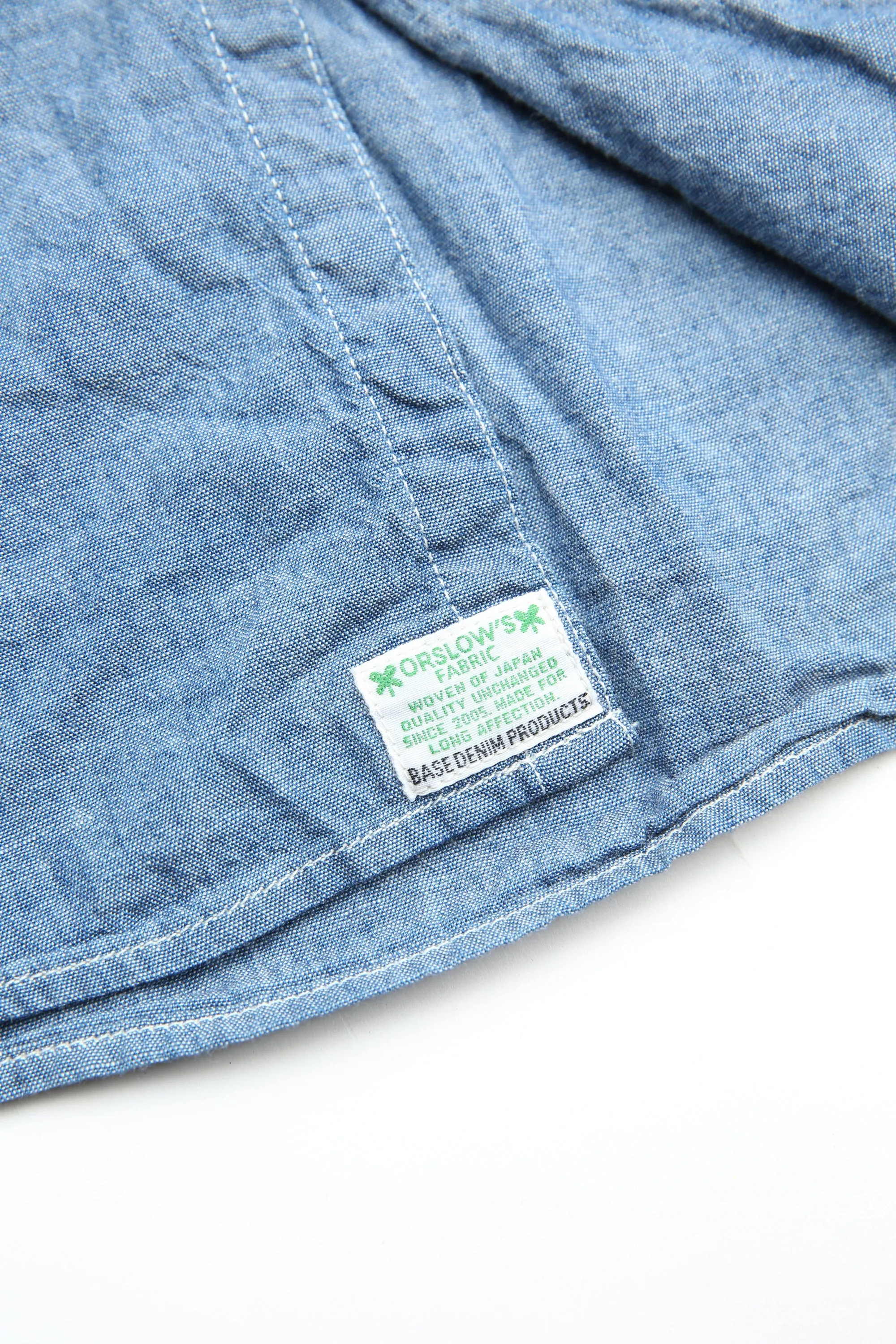 Chemise de travail vintage orSlow en chambray - Chambray