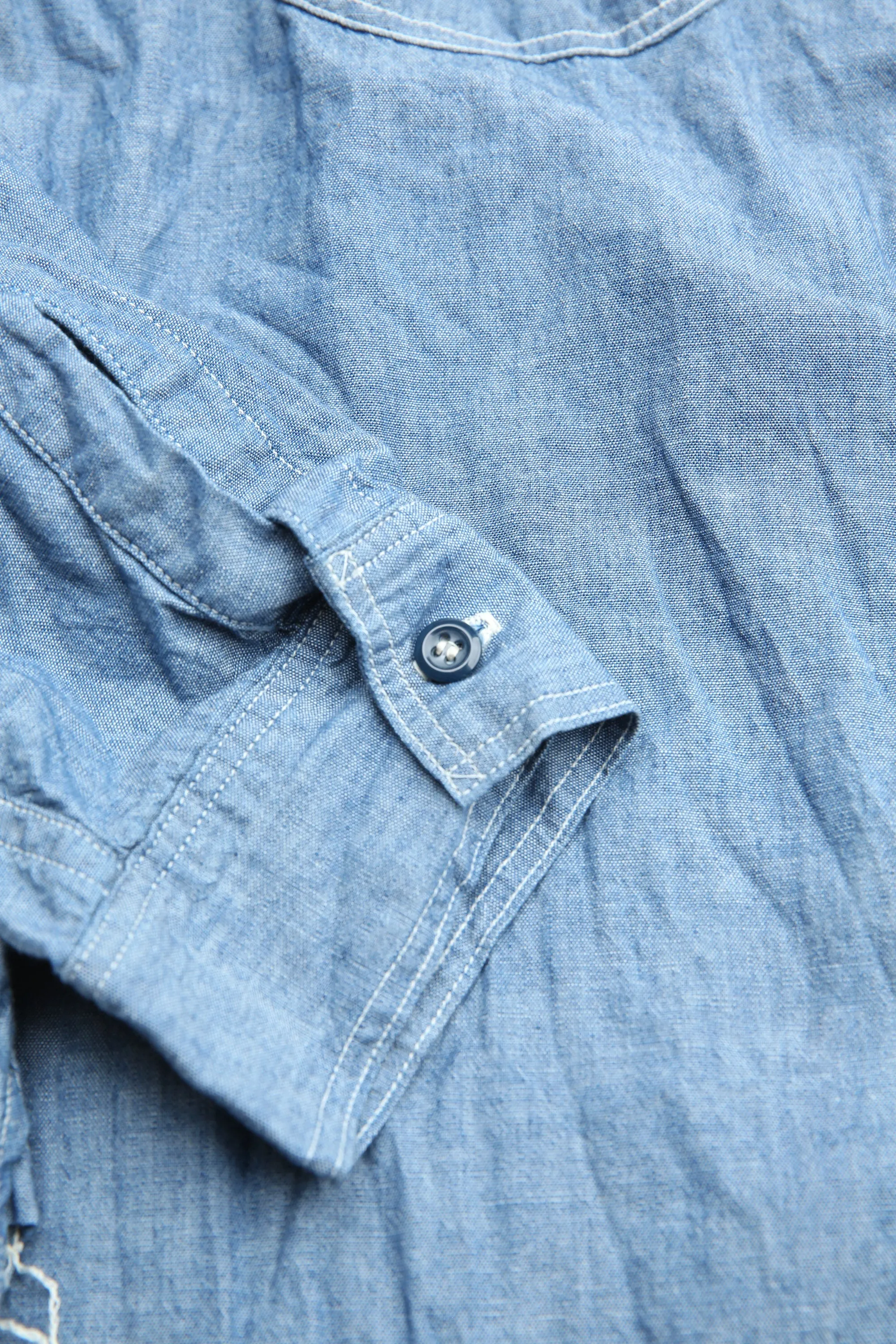 Chemise de travail vintage orSlow en chambray - Chambray