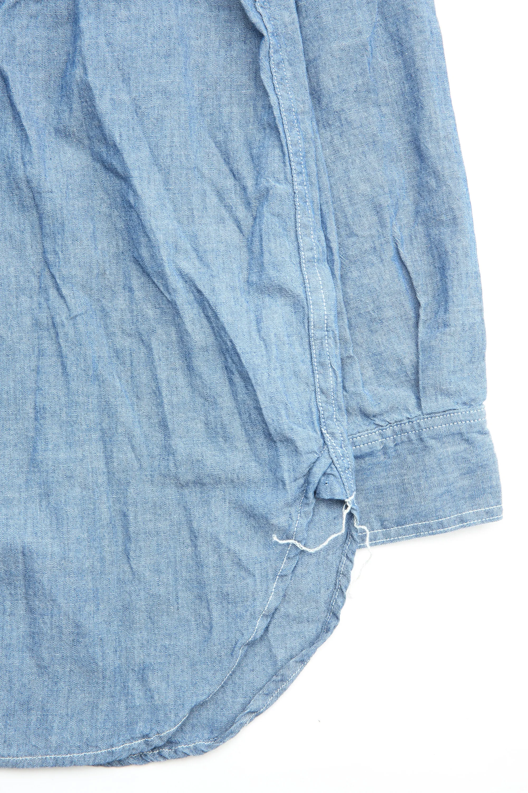 Chemise de travail vintage orSlow en chambray - Chambray