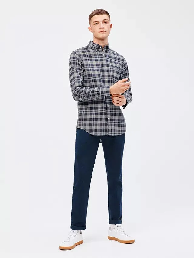 Chemise Oxford - Vichy - Bleu Soir GANT Vêtements