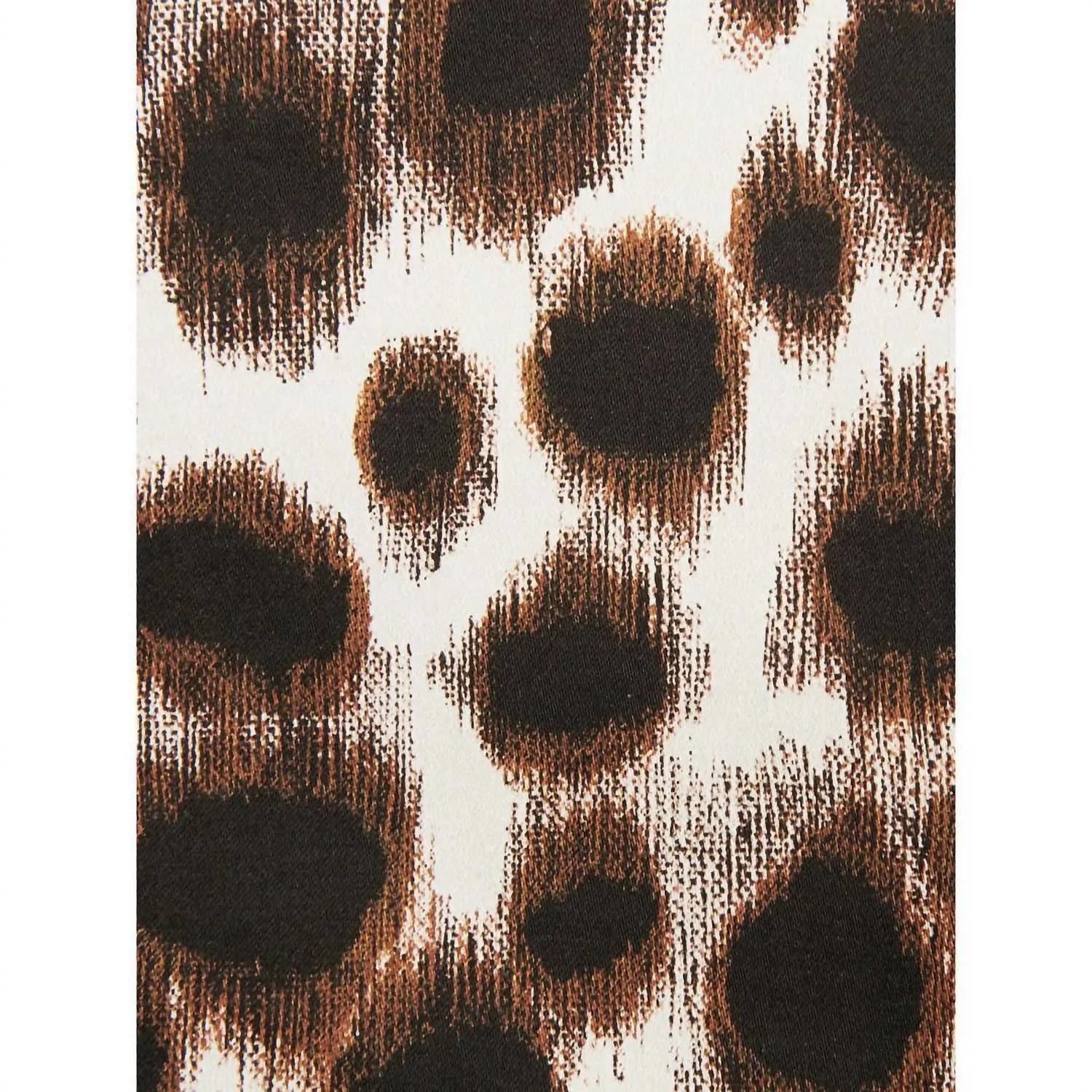 Pantalon droit à imprimé animal multicolore Pansy
