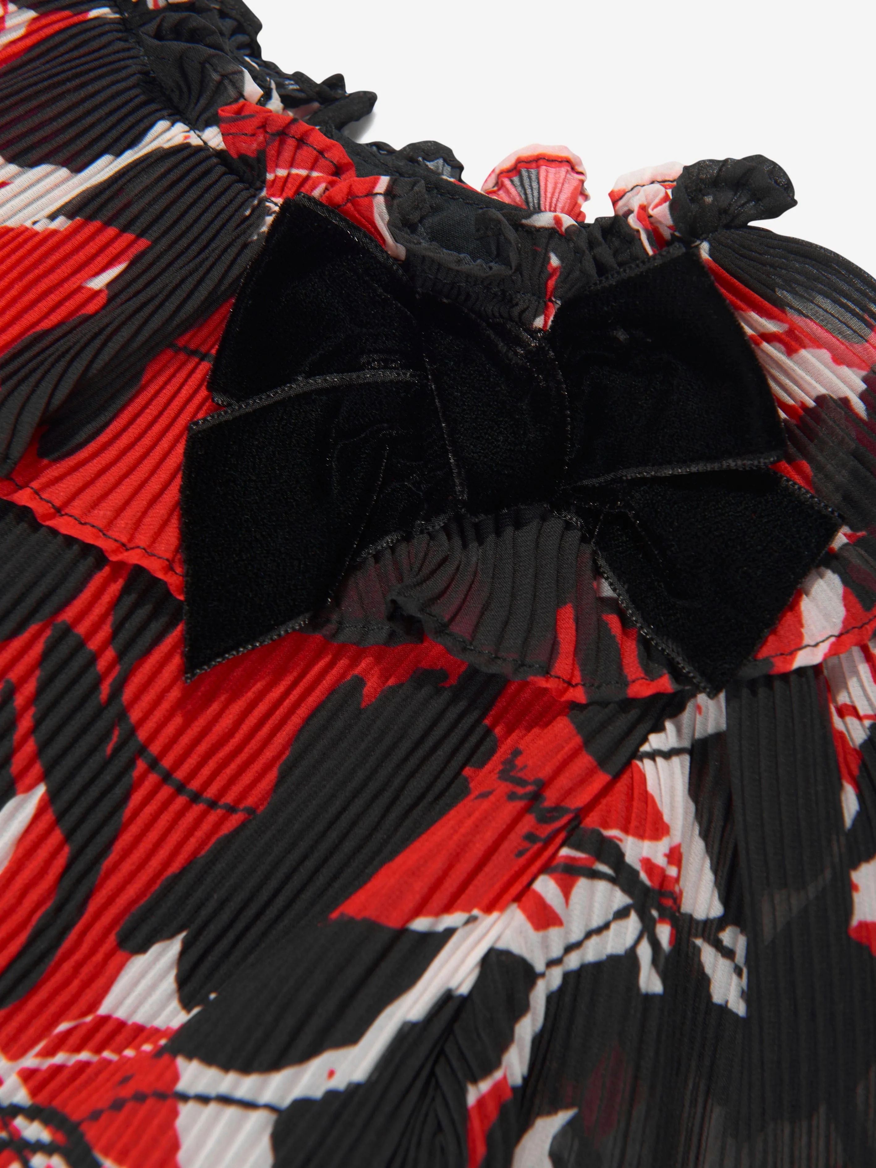 Robe en mousseline fleurie Patachou Girls en noir