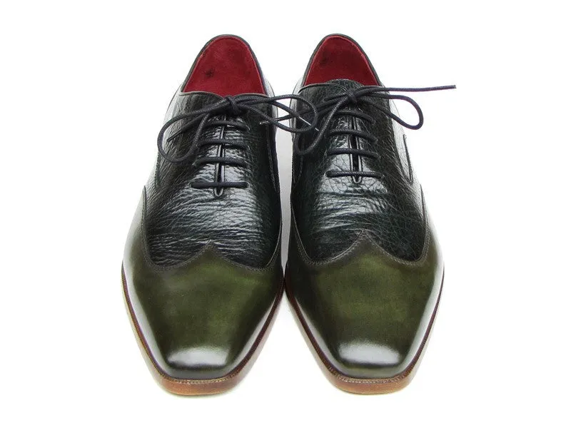 Paul Parkman Chaussures Paul Parkman Richelieu en Cuir Flottant Homme en Vert