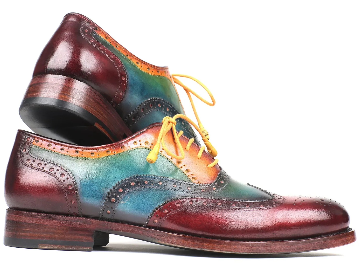 Paul Parkman Chaussures Paul Parkman Oxfords à bout effilé Goodyear Welted pour Homme en plusieurs couleurs