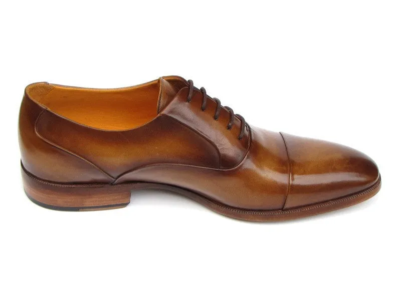 Paul Parkman Chaussures Paul Parkman Oxfords en cuir peint à la main pour hommes en marron