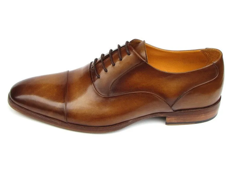 Paul Parkman Chaussures Paul Parkman Oxfords en cuir peint à la main pour hommes en marron