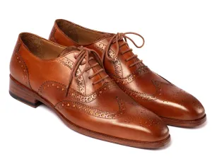 Paul Parkman Chaussures Paul Parkman Richelieu à Bout Rond pour Homme Peint à la Main en Brun Moyen