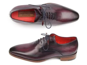 Paul Parkman Chaussures Paul Parkman Richelieu en cuir uni pour homme en violet