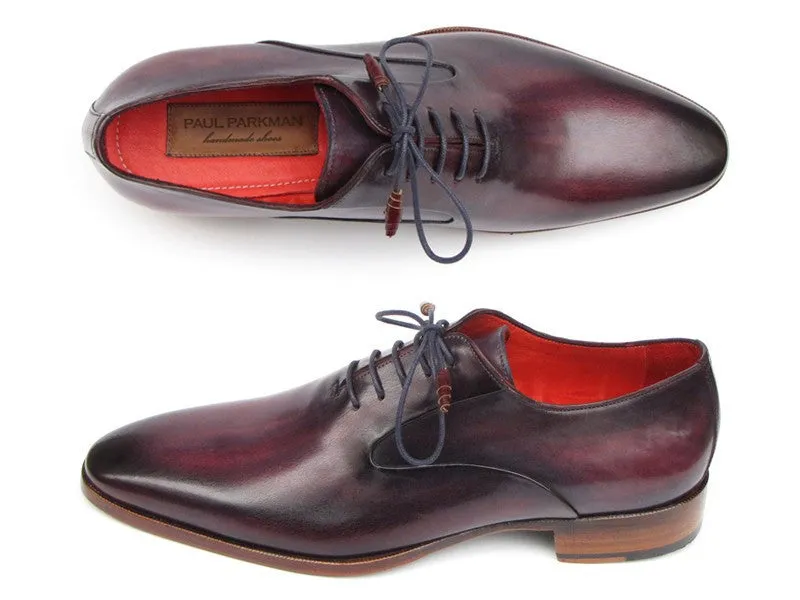 Paul Parkman Chaussures Paul Parkman Richelieu en cuir uni pour homme en violet