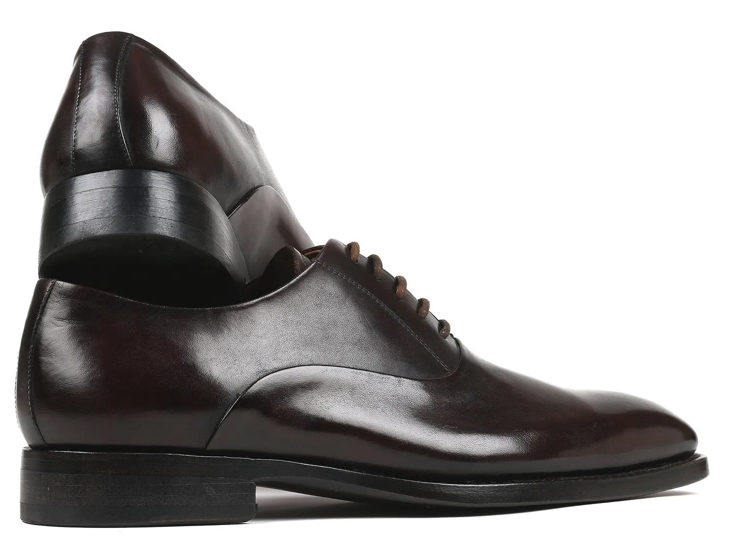 Paul Parkman Chaussures Paul Parkman Oxfords à bout rond pour hommes en marron