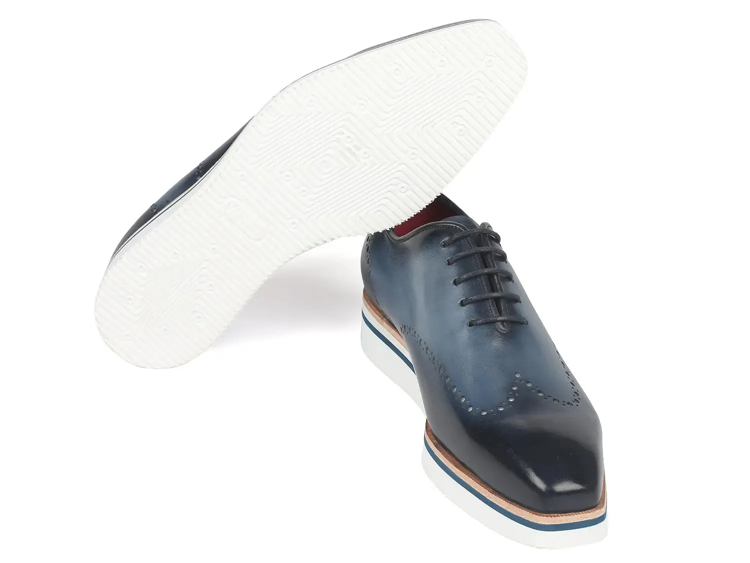 Paul Parkman Chaussures Paul Parkman Richelieu élégant décontracté pour homme en bleu marine