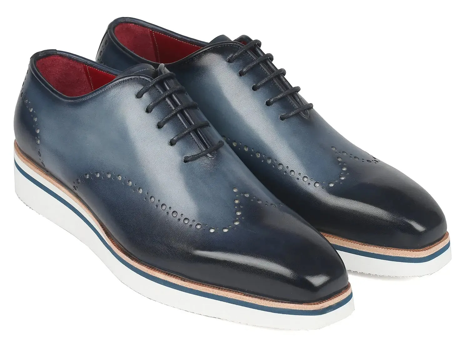 Paul Parkman Chaussures Paul Parkman Richelieu élégant décontracté pour homme en bleu marine