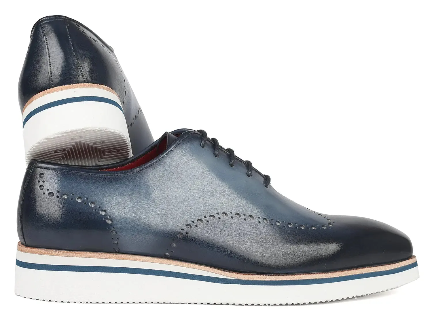 Paul Parkman Chaussures Paul Parkman Richelieu élégant décontracté pour homme en bleu marine