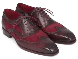 Paul Parkman Chaussures Paul Parkman Richelieu Homme en Daim et Veau Bordeaux