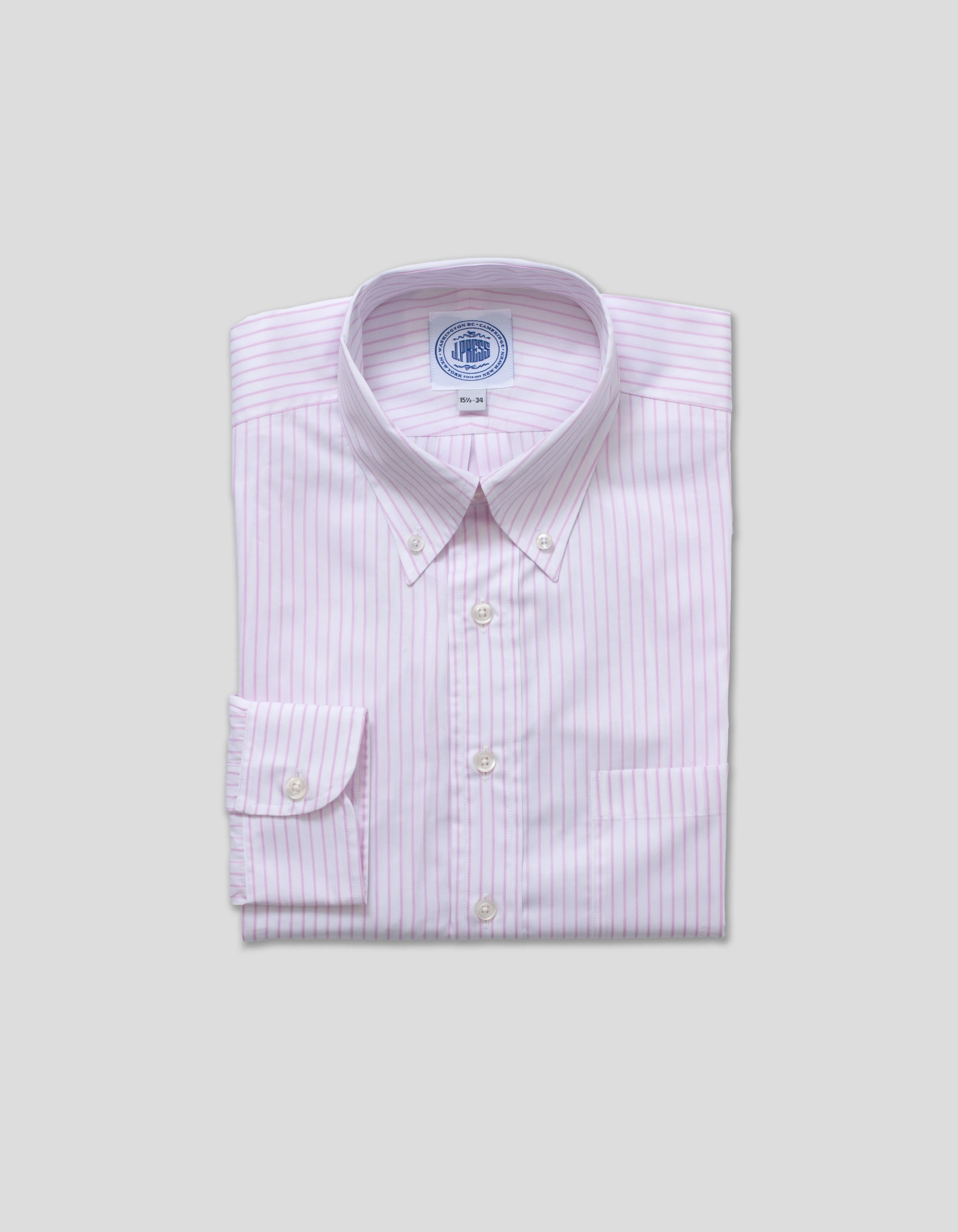 CHEMISE À RAYURES ROSES