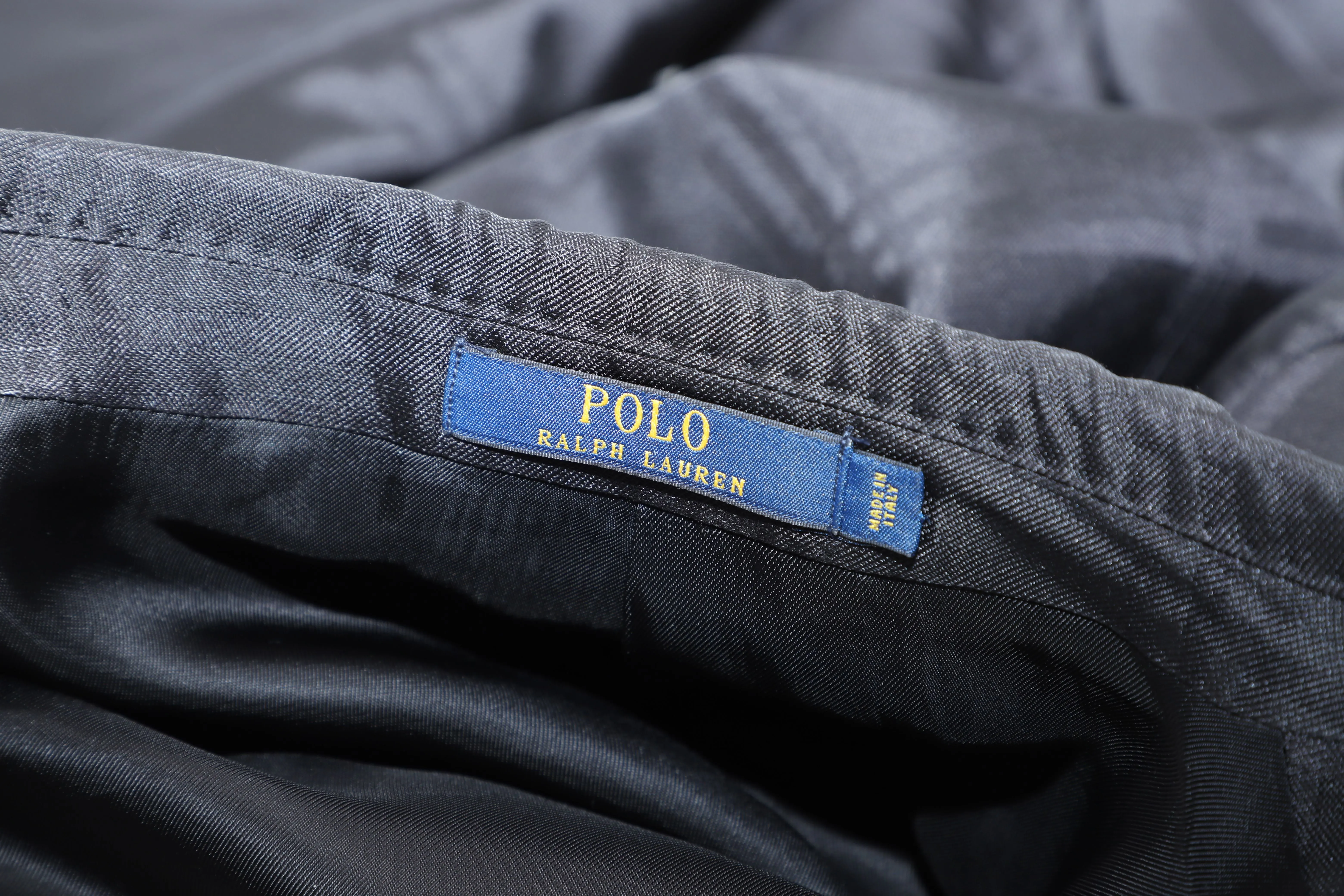 Veste de dîner à carreaux Polo Ralph Lauren en soie noire