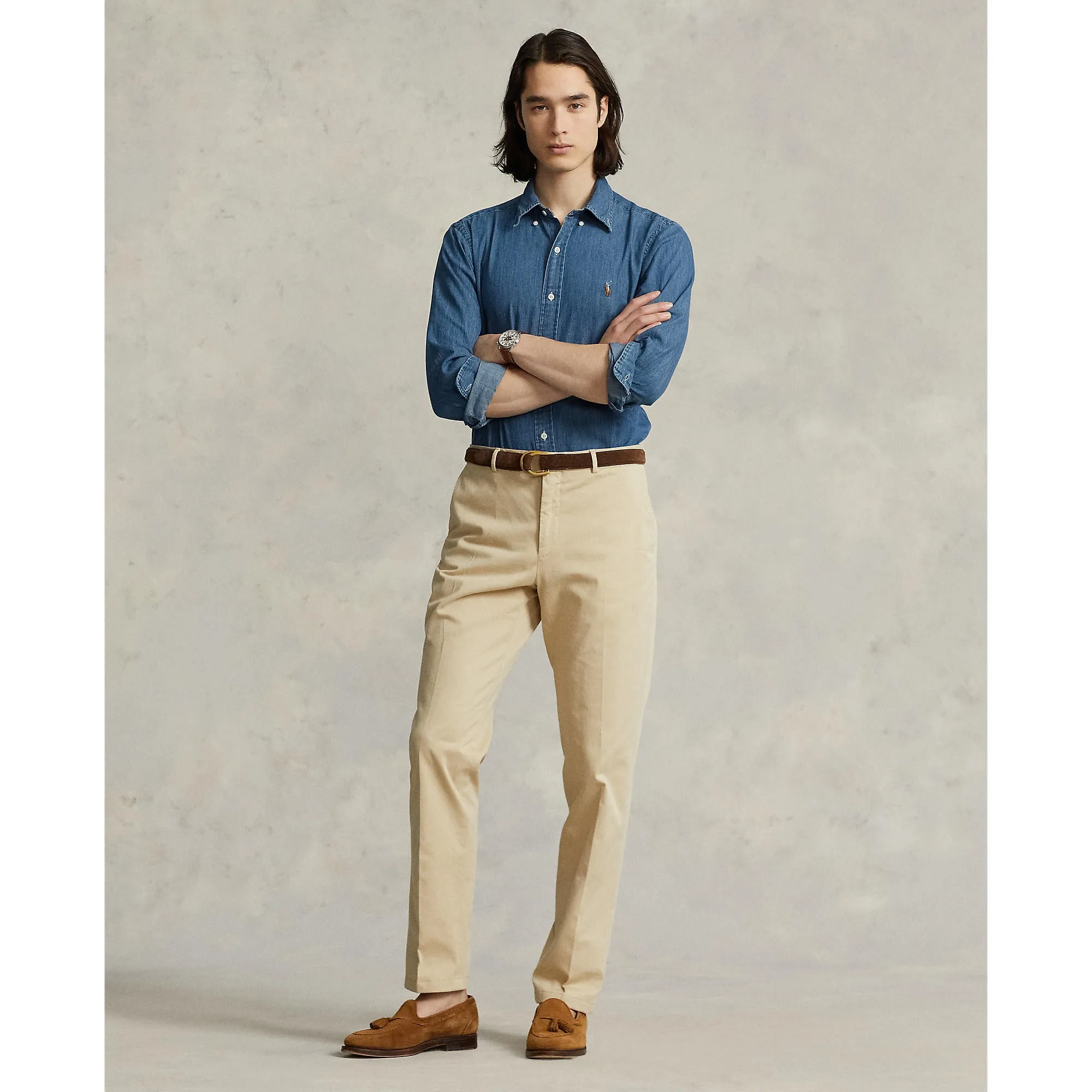 Polo Ralph Lauren - Chemise en Denim Ajustée - Vêtements Polo Ralph Lauren en Denim Bleu