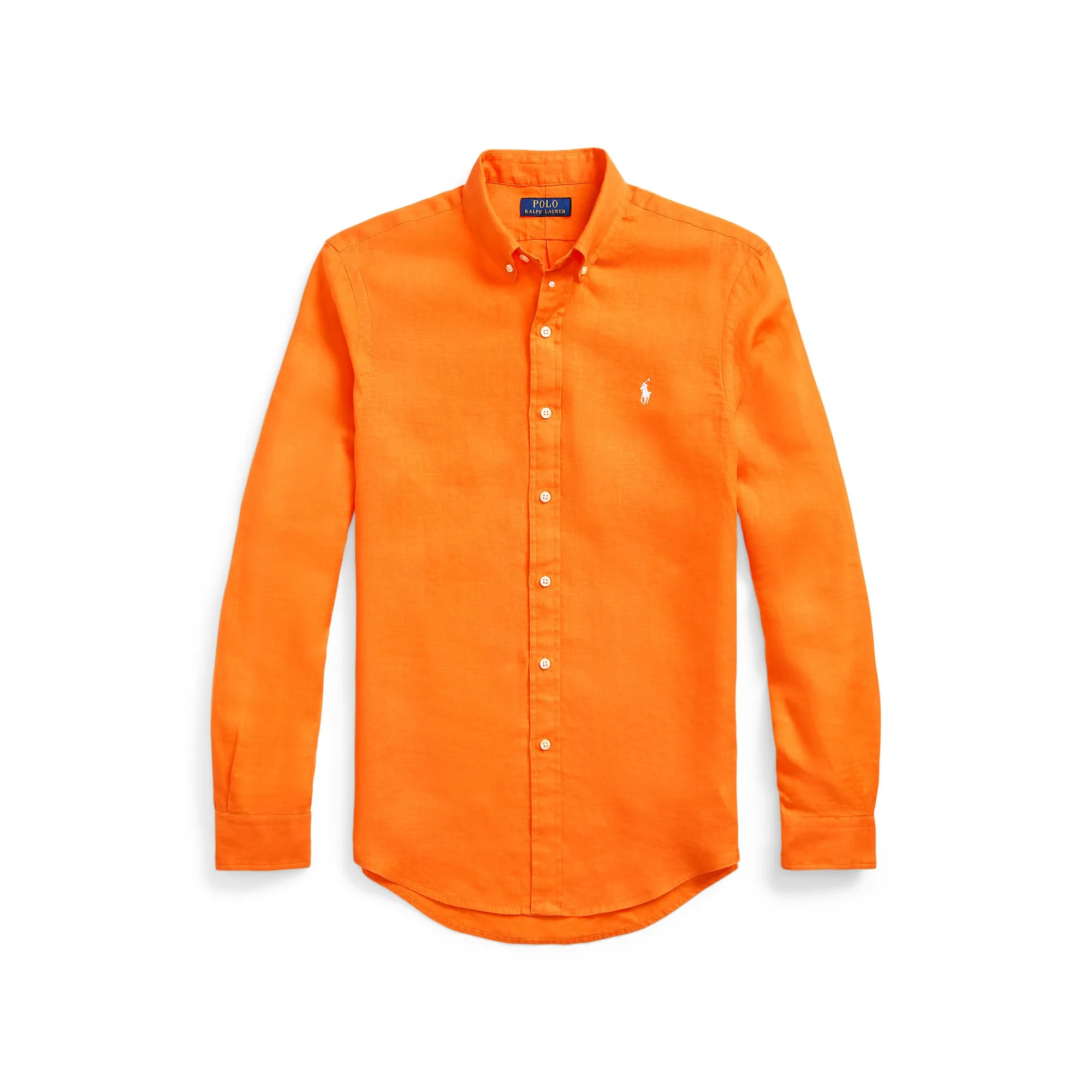 Polo Ralph Lauren - Chemise en lin - Orange Signal Vif Vêtements Polo Ralph Lauren
