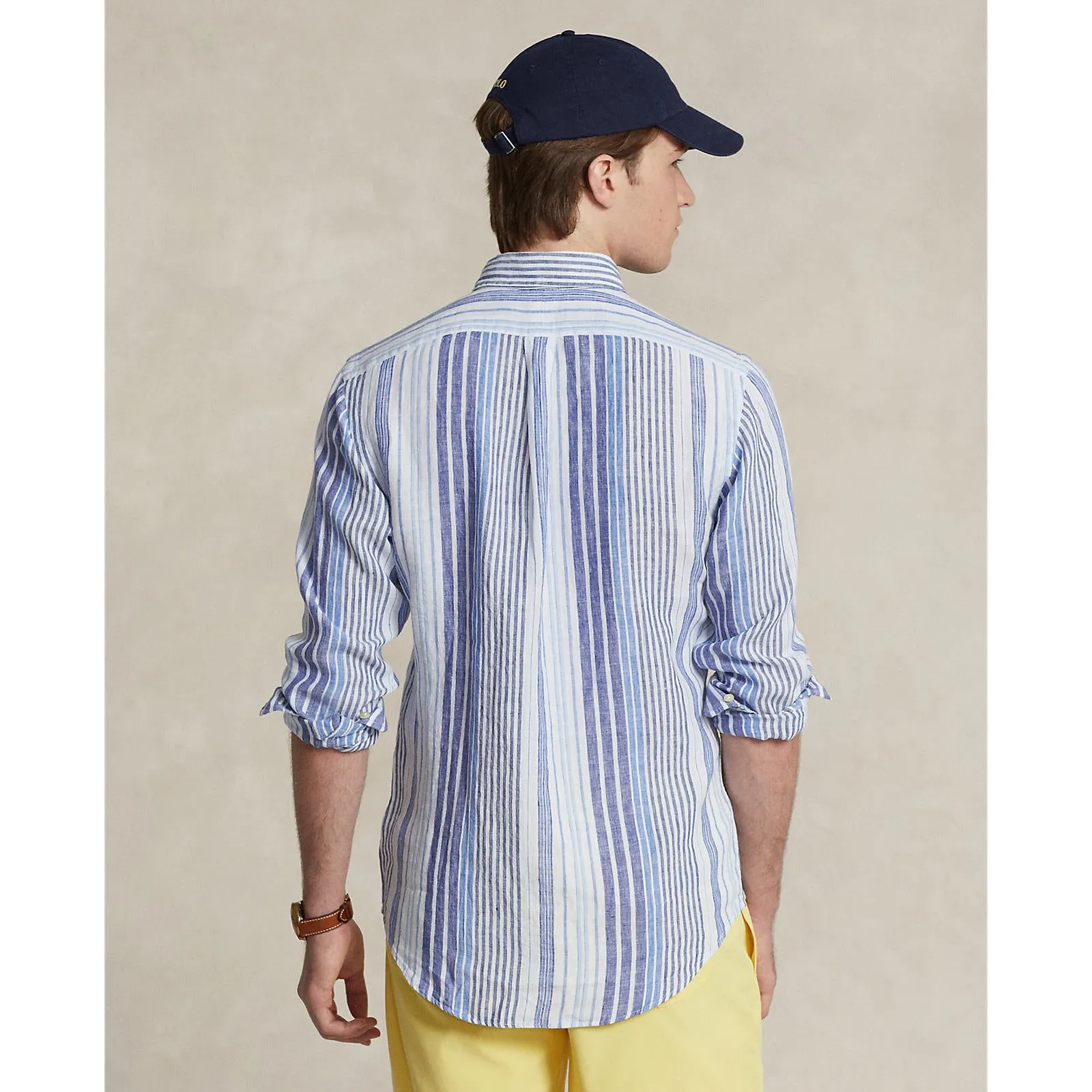 Polo Ralph Lauren - Chemise en lin - Rayée - Bleu multicolore Vêtements Polo Ralph Lauren