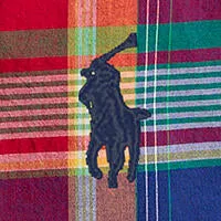 Polo Ralph Lauren - Chemise en coton Madras - Vichy - Royal, Rouge Multi Vêtements Polo Ralph Lauren