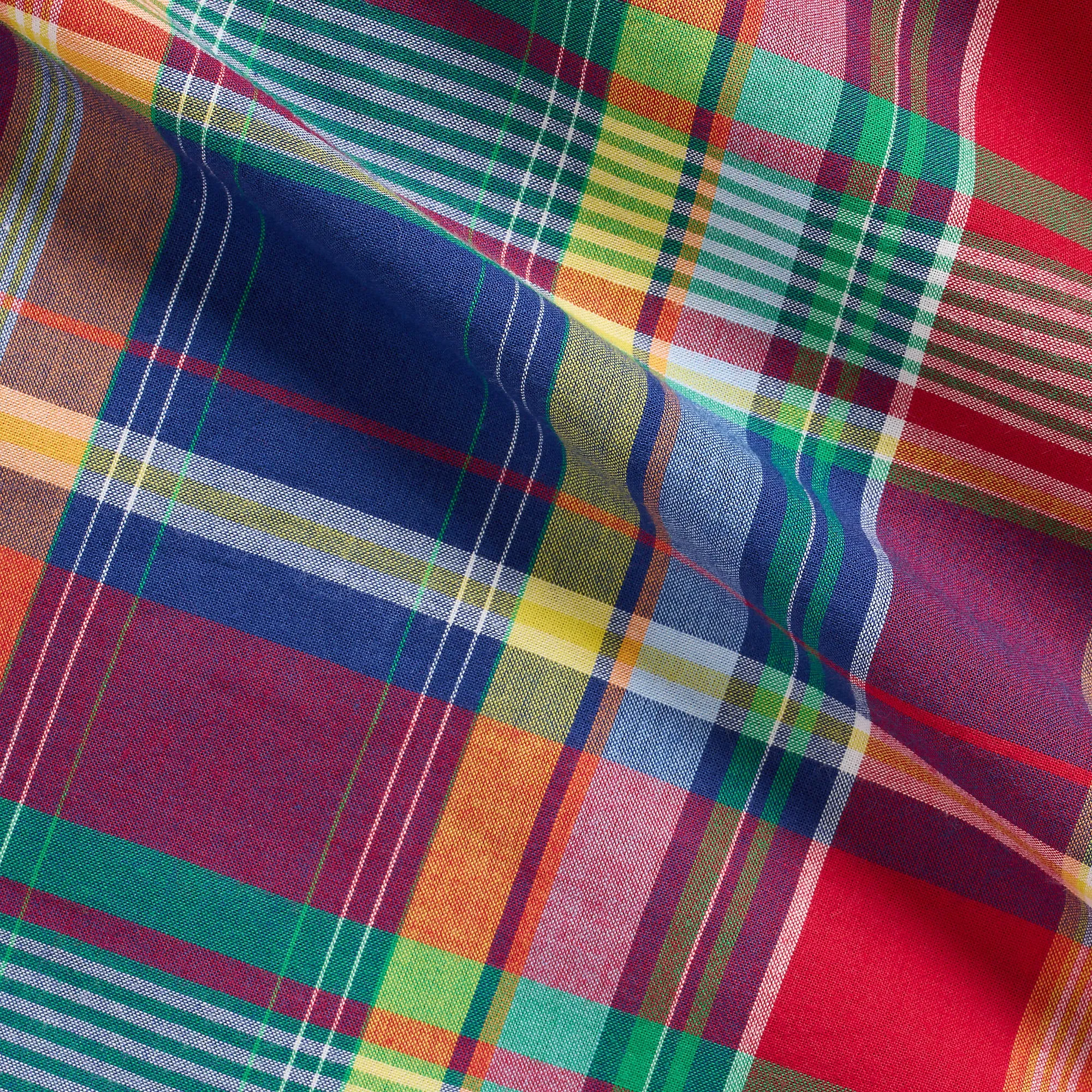 Polo Ralph Lauren - Chemise en coton Madras - Vichy - Royal, Rouge Multi Vêtements Polo Ralph Lauren