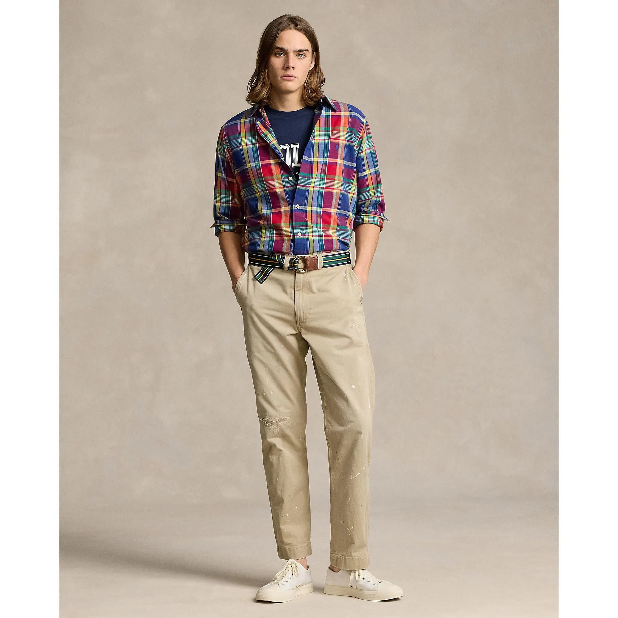 Polo Ralph Lauren - Chemise en coton Madras - Vichy - Royal, Rouge Multi Vêtements Polo Ralph Lauren